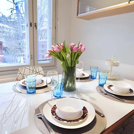 Apartman Cozy 93m² Townhouse With Large Terrace & Sauna Turku